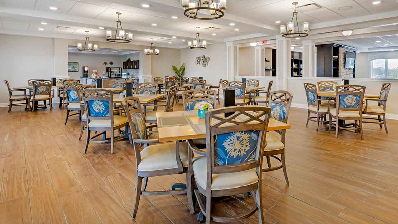 Restaurant-style dining room